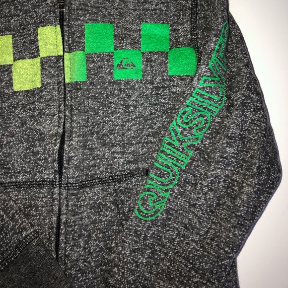 Quicksilver Zip-Up Hoodie Youth Size 7/Small - Picture 3 of 5